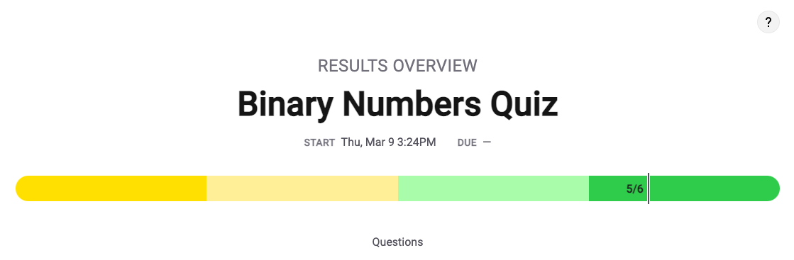 Binary Quiz